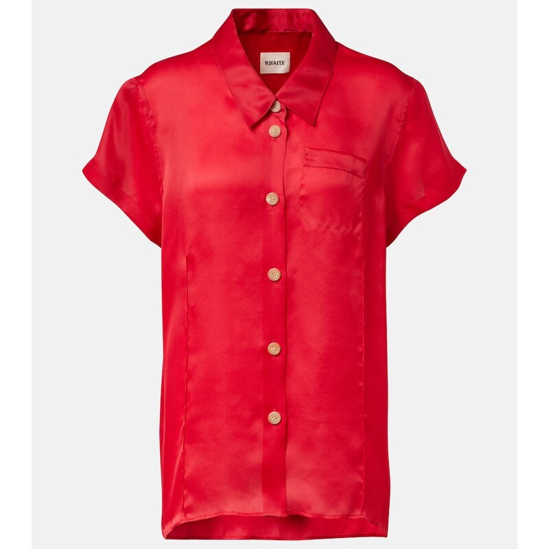 Khaite Keefe silk organza shirt