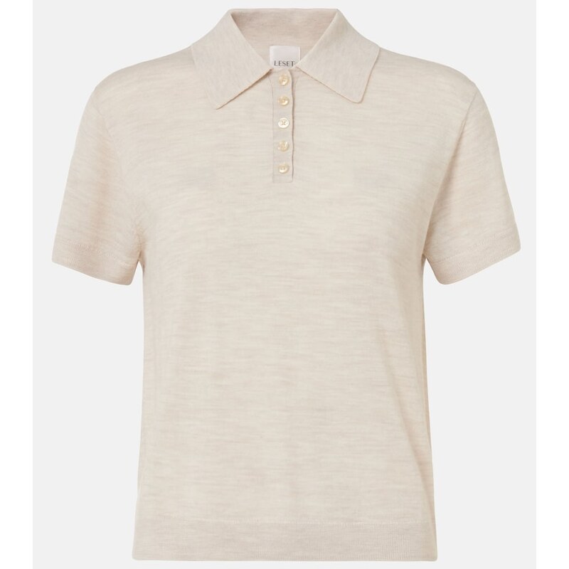 Leset James wool polo shirt