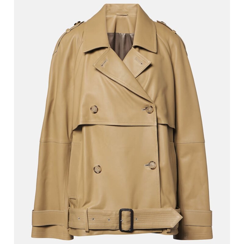 Toteme Oversized leather jacket