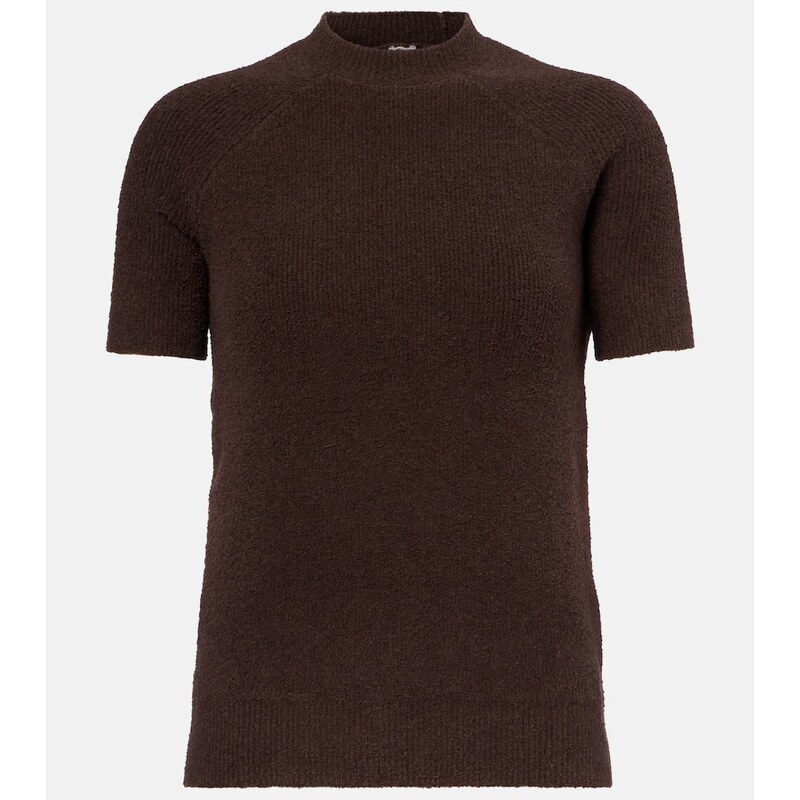 Toteme Knitted cotton-blend terry top