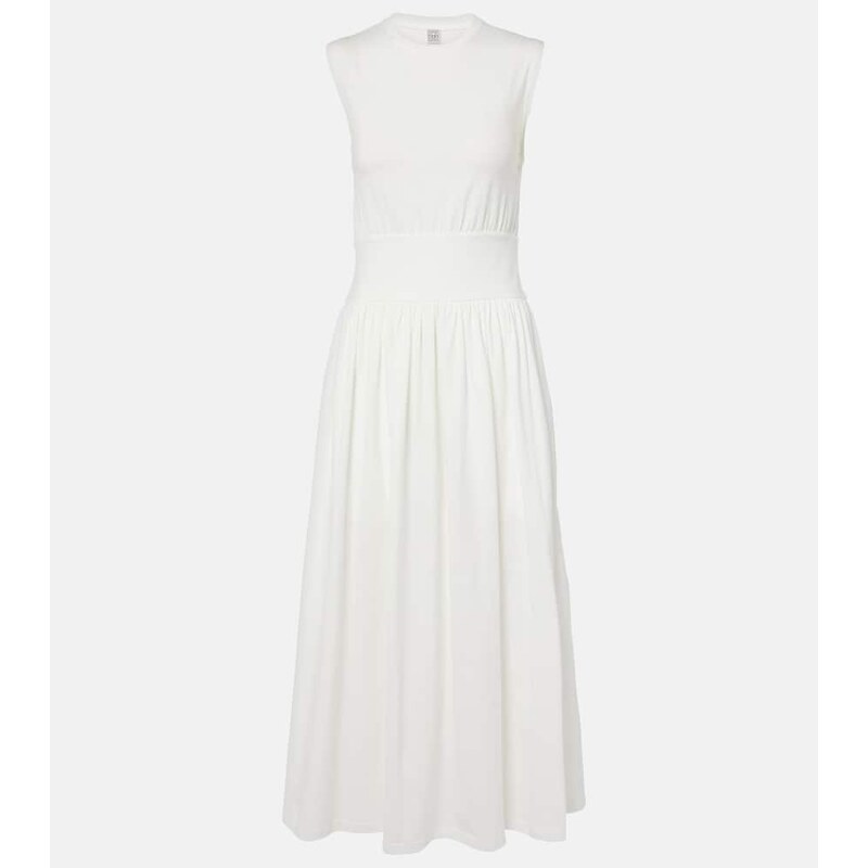 Toteme Cotton jersey midi dress