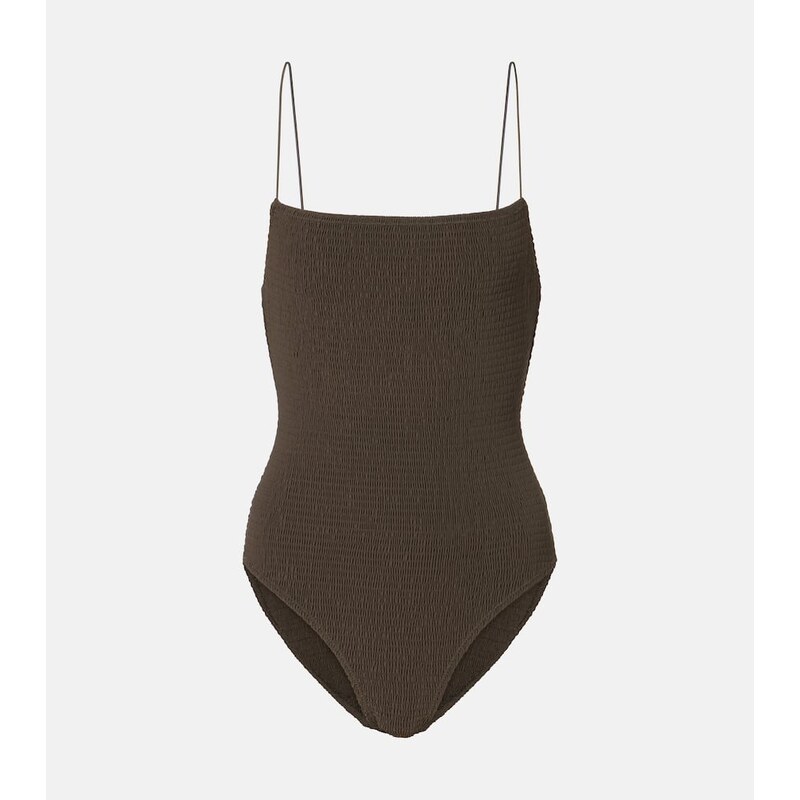 Toteme Shirred jersey swimsuit
