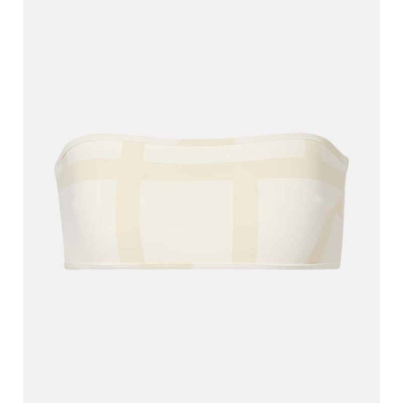 Toteme Monogram bandeau bikini top