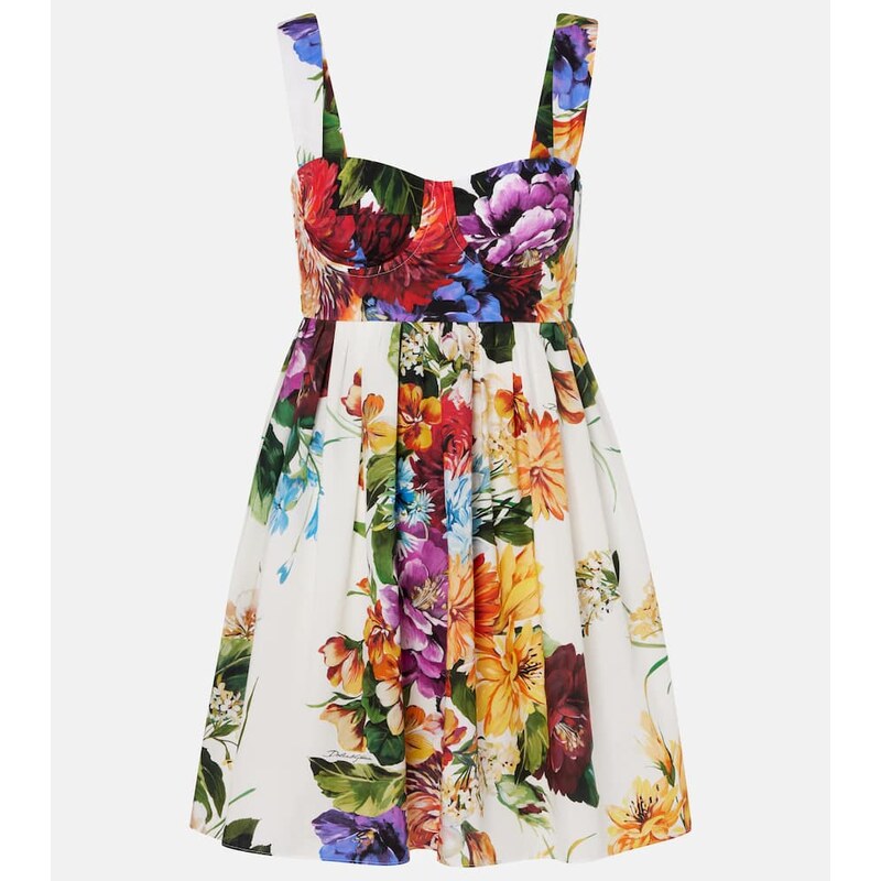 Dolce&Gabbana Floral cotton minidress
