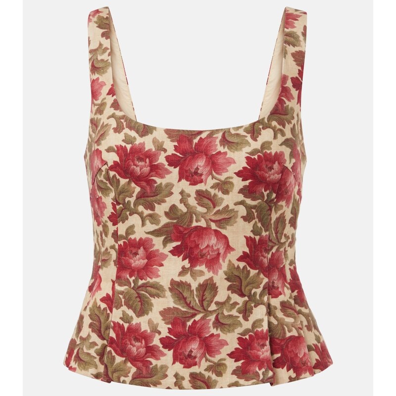 Posse Rosalie floral linen top