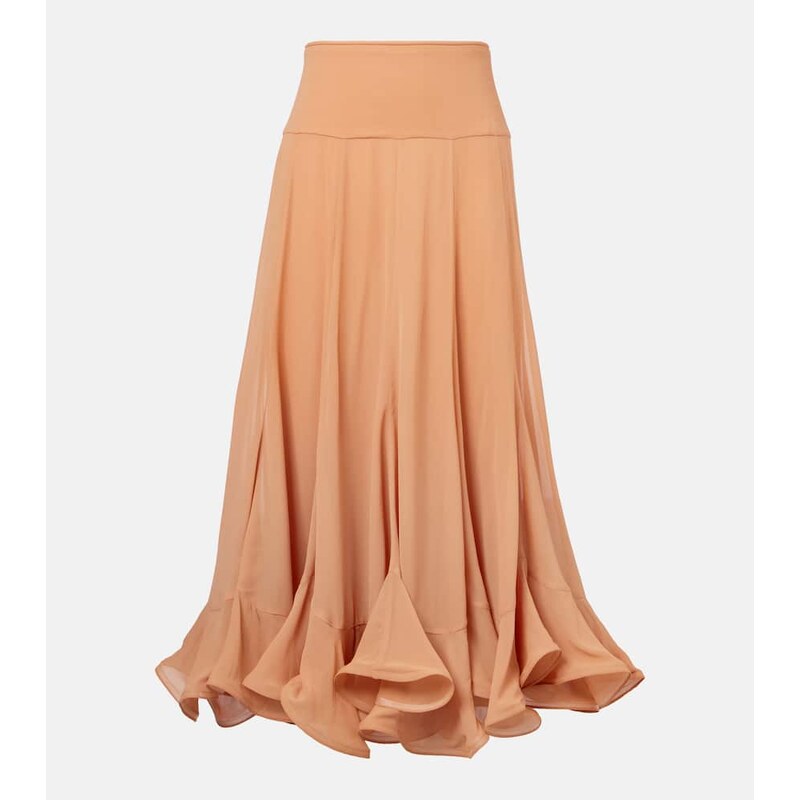 Zimmermann Balance floral midi skirt