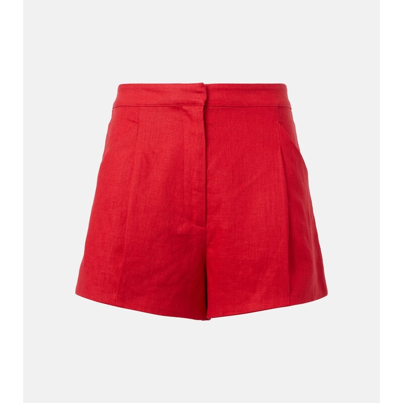 Posse Rosalie high-rise linen shorts