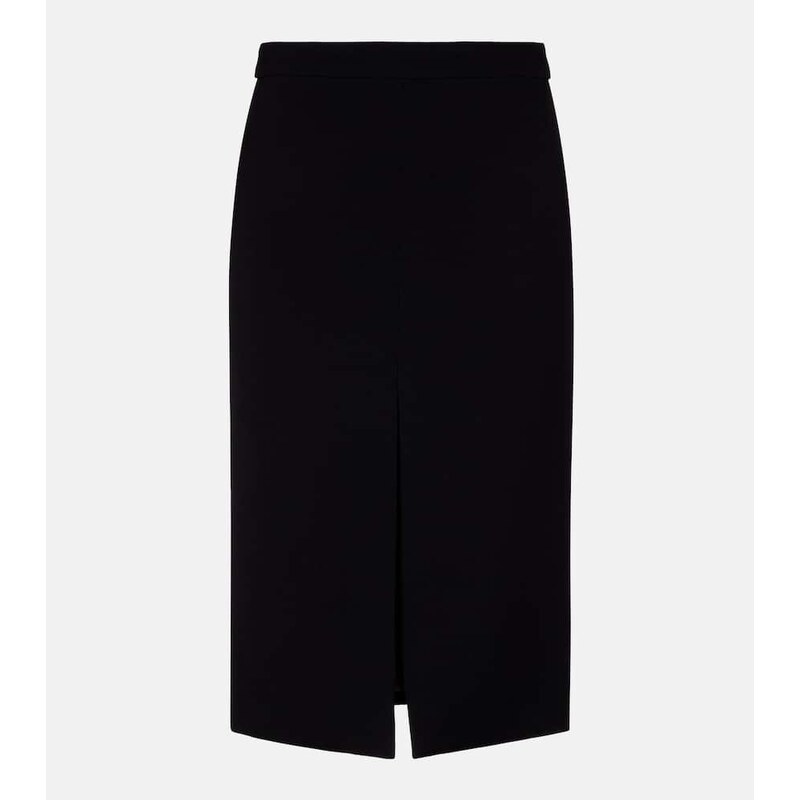 Dolce&Gabbana High-rise wool midi skirt