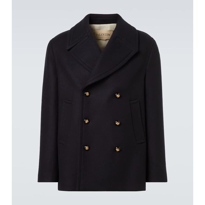 Valentino Double-breasted virgin wool jacket