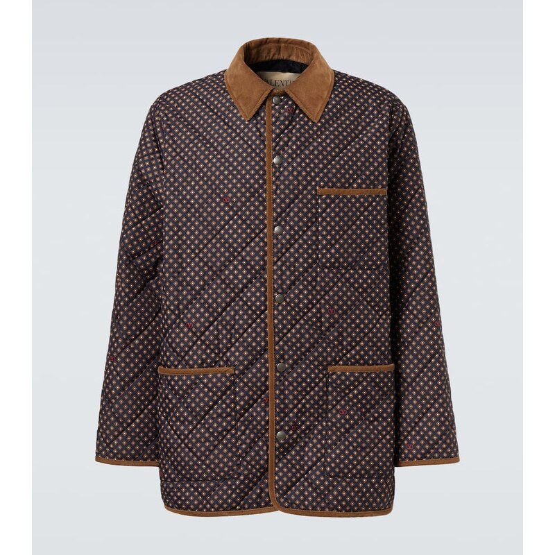 Valentino Polka-dot quilted jacket