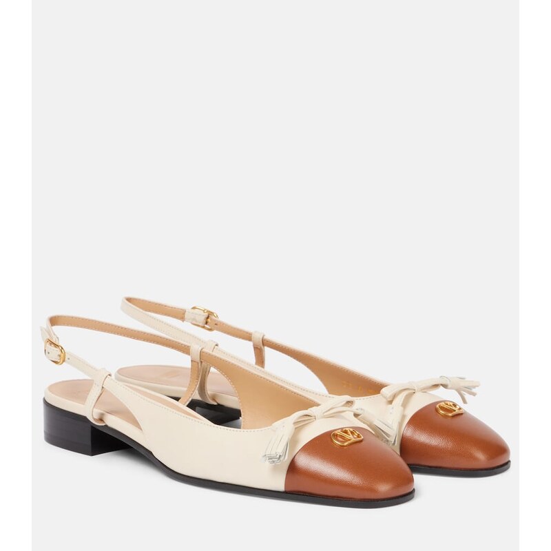 Valentino Garavani Valet Du Roi leather ballet flats