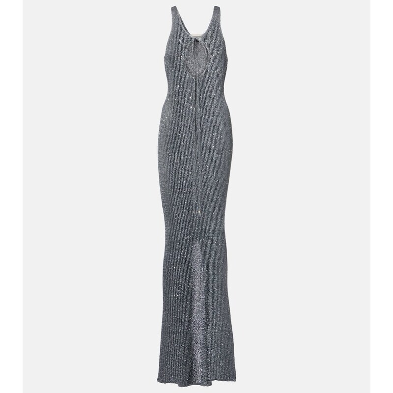 Bananhot Jules sequined knitted maxi dress