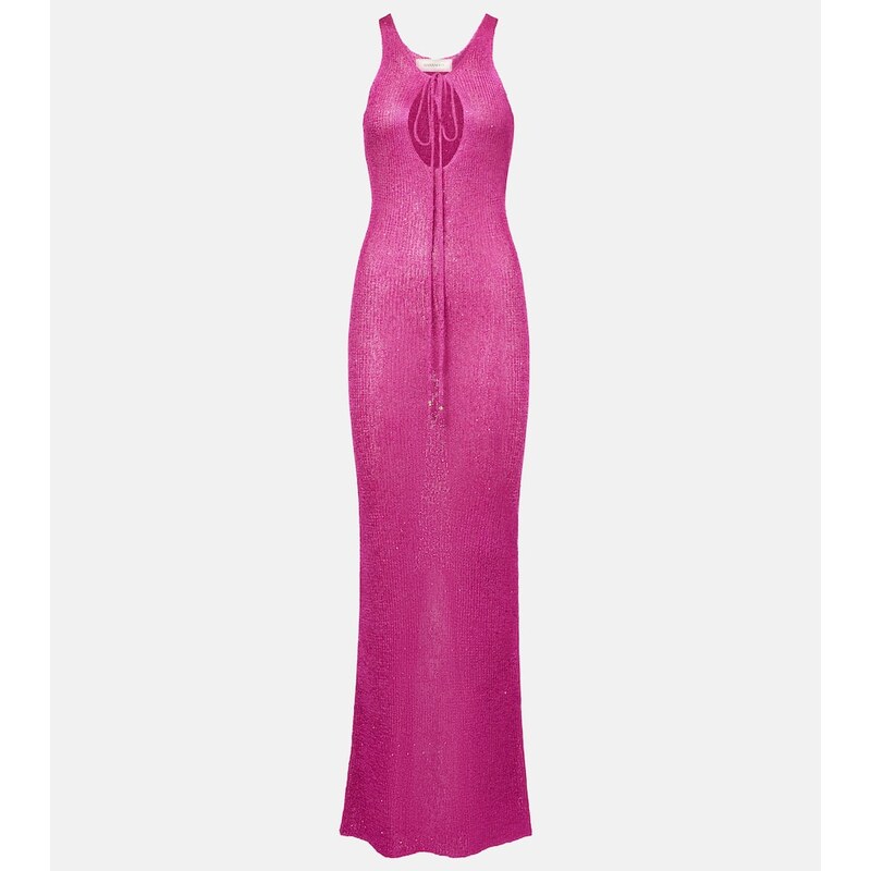 Bananhot Jules sequined knitted maxi dress