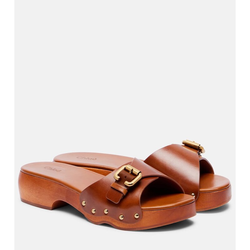 Chloé Jeannette leather mules
