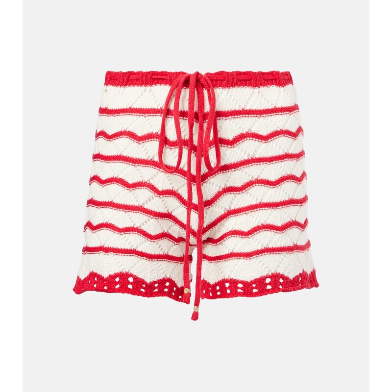 Bananhot Kim crochet cotton-blend shorts