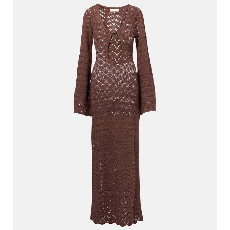 Bananhot Rey crochet cotton-blend maxi dress