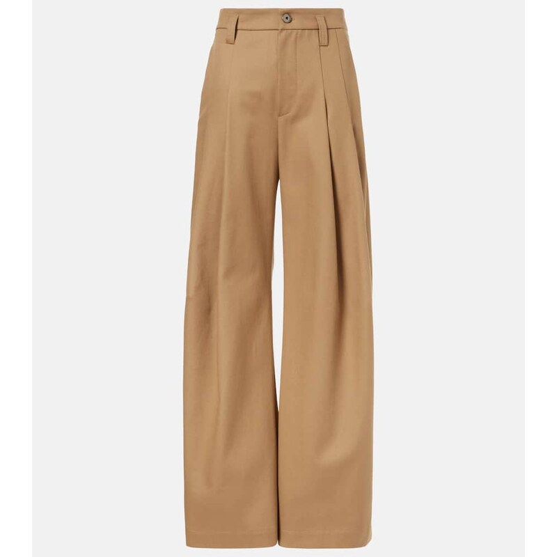 Brunello Cucinelli Monili cotton wide-leg pants