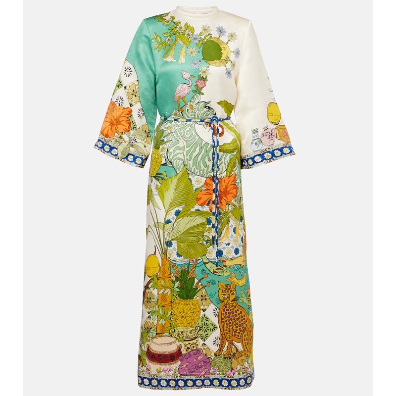 Alemais AlÃmais Hazel printed cotton and silk maxi dress