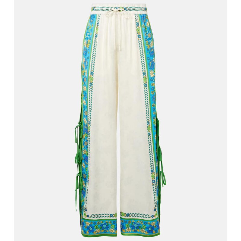 Alemais AlÃmais Vivianna printed high-rise wide-leg pants