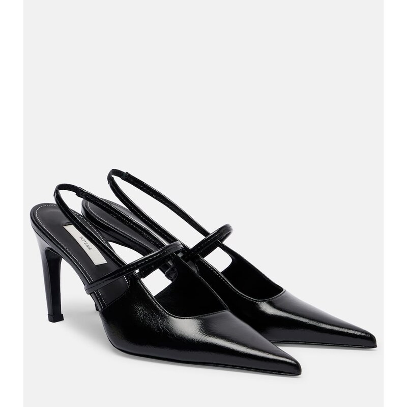 Toteme Leather slingback pumps