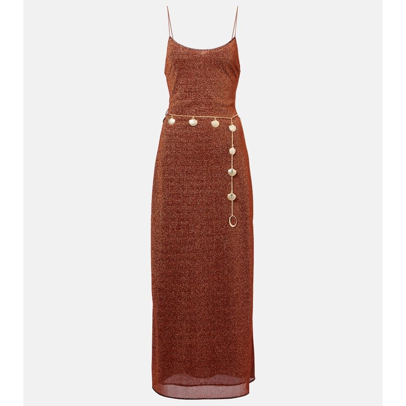 Oséree Lumière belted maxi dress