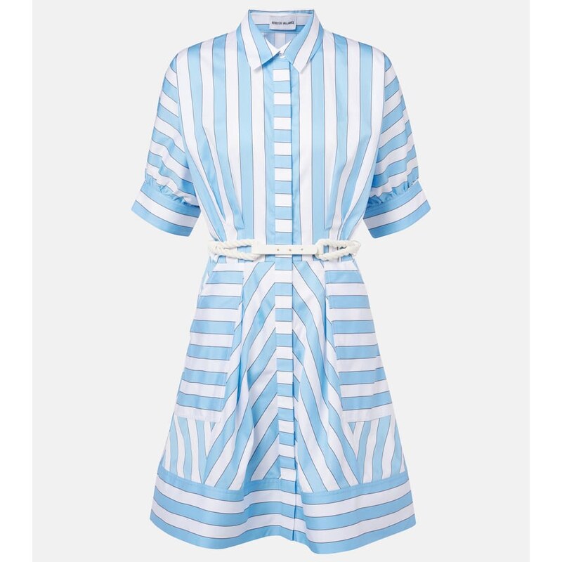 Rebecca Vallance Nilah striped cotton minidress