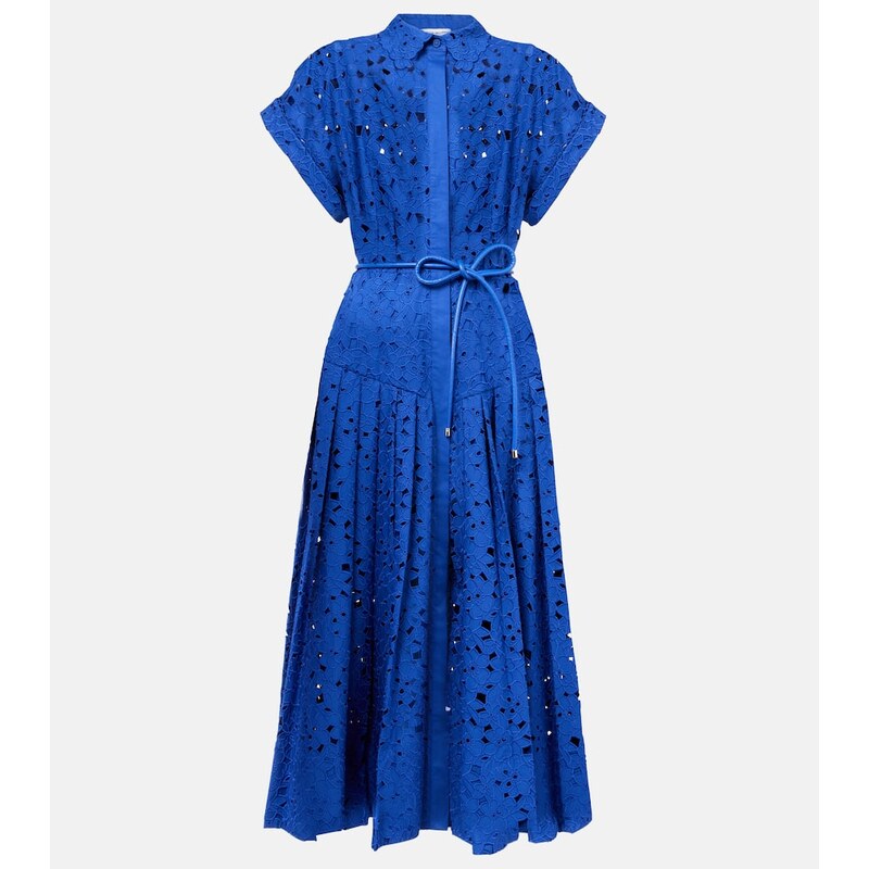 Rebecca Vallance Floral cotton lace shirt dress