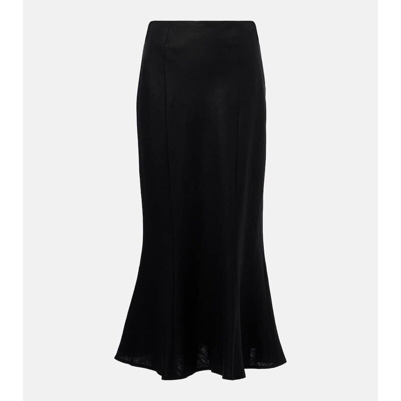Faithfull Linen midi skirt