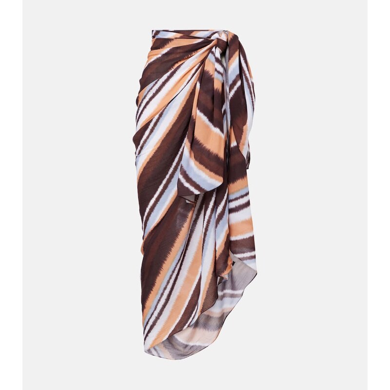 Faithfull Abaya striped beach cover-up