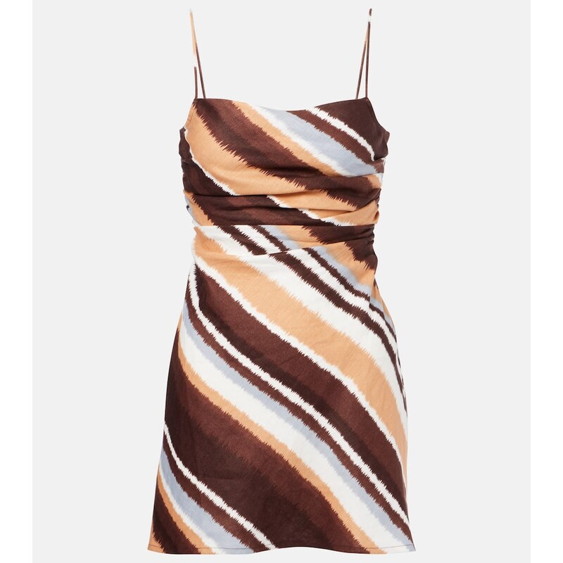 Faithfull Maryse striped linen minidress