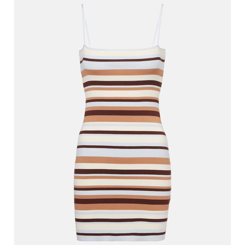 Faithfull Citara knitted cotton-blend minidress