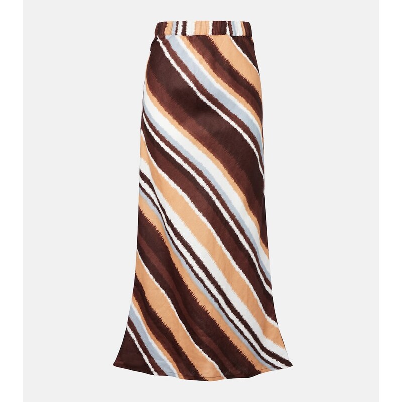 Faithfull Dalicenca striped linen maxi skirt