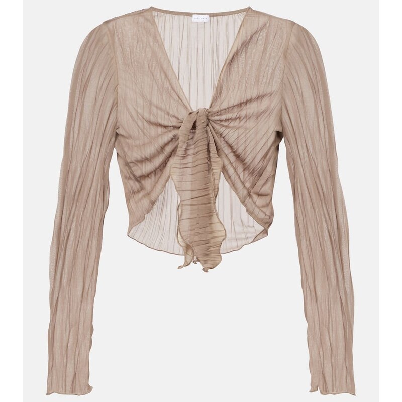 Jade Swim Dania sheer crop top
