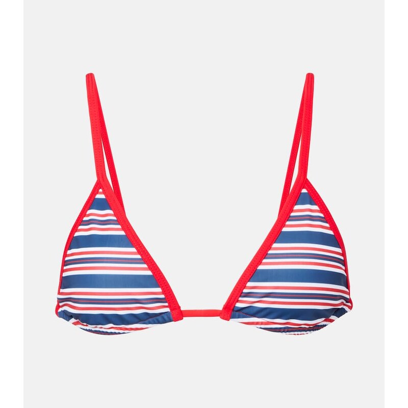 Jade Swim Via striped bikini top