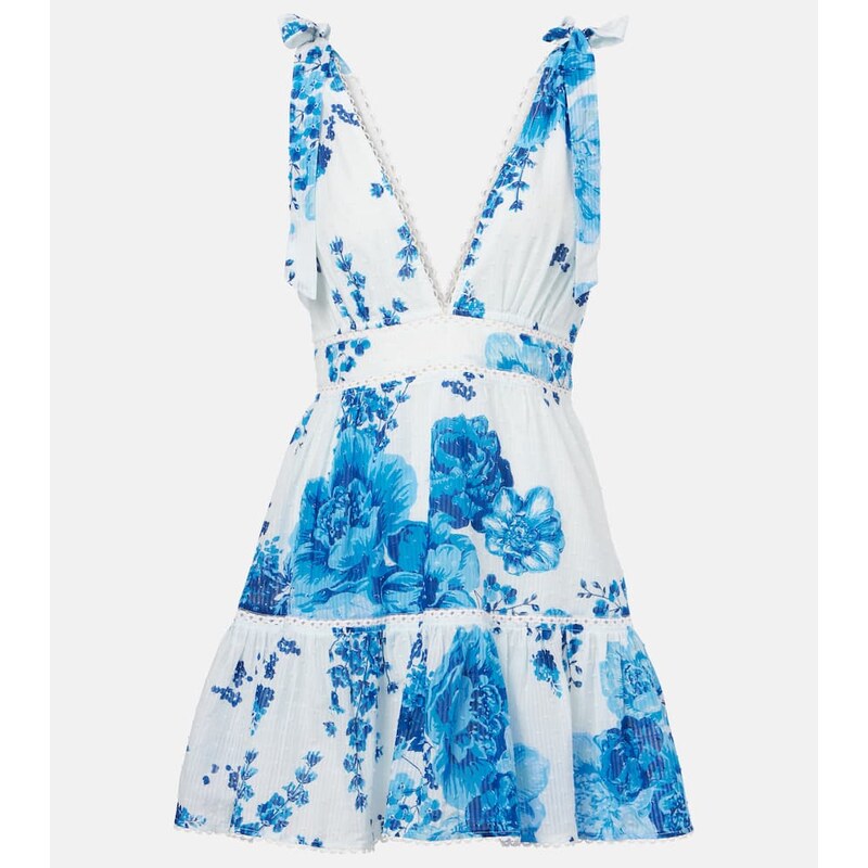 Poupette St Barth Cara floral cotton minidress