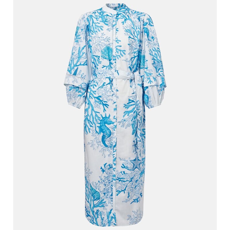 Poupette St Barth Cathy printed cotton shirt dress