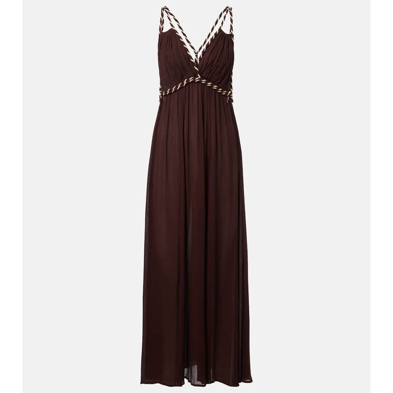 Poupette St Barth Collette open-back maxi dress