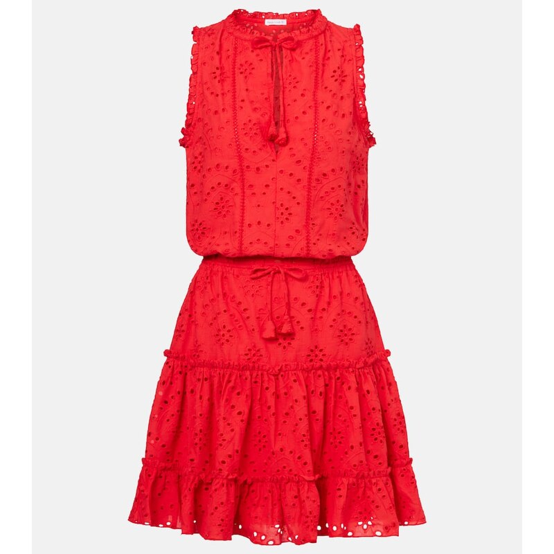 Poupette St Barth Clara broderie anglaise cotton minidress