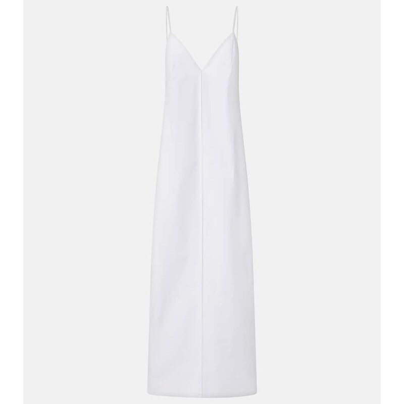 Khaite Tulula silk poplin slip dress