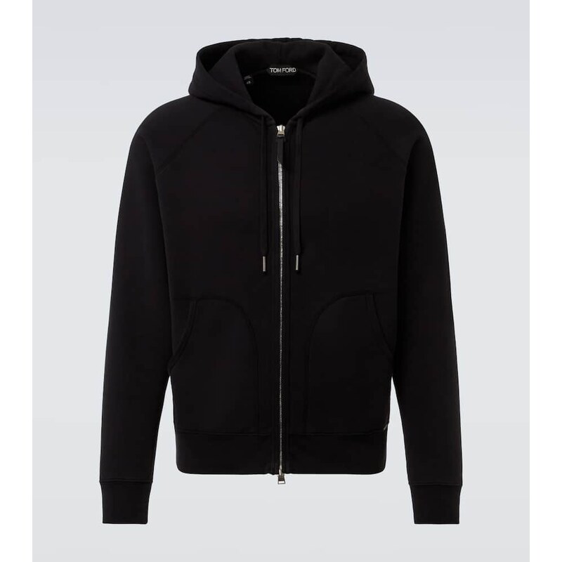 Tom Ford Cotton jersey zip-up hoodie