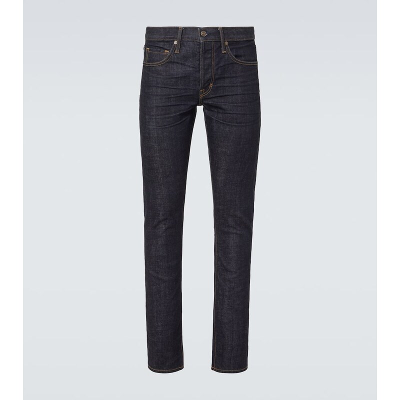 Pánské slim džíny Tom Ford v barvě Rinse Blue