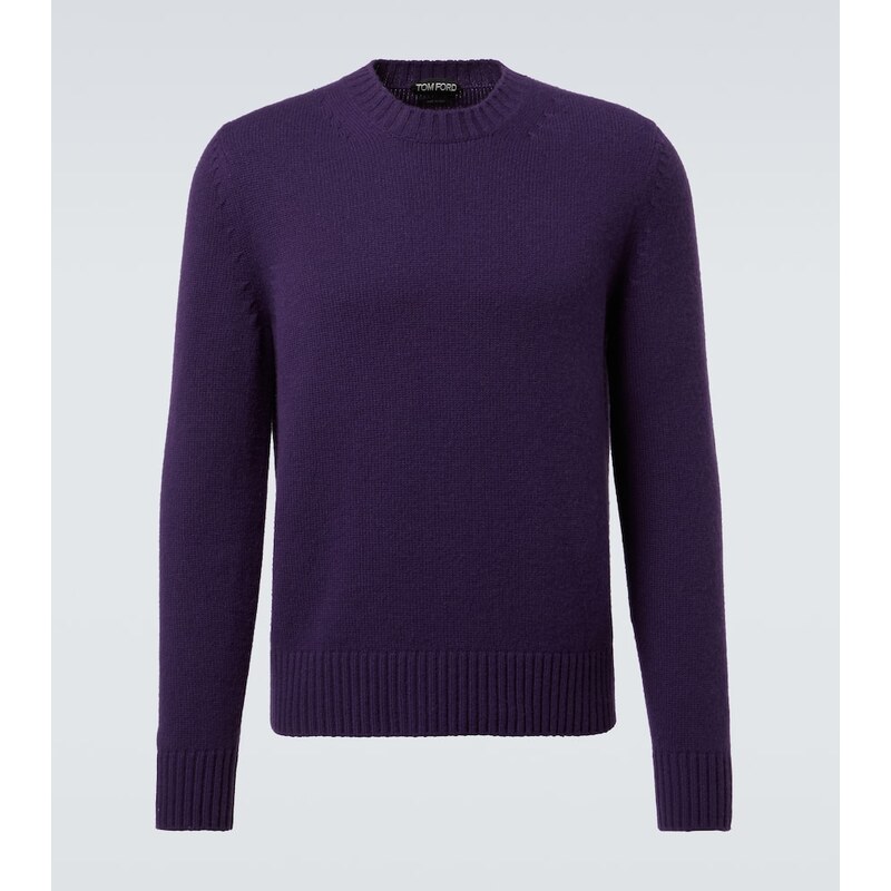 Mužský klasický svetr v barvě purpurová značky Tom Ford