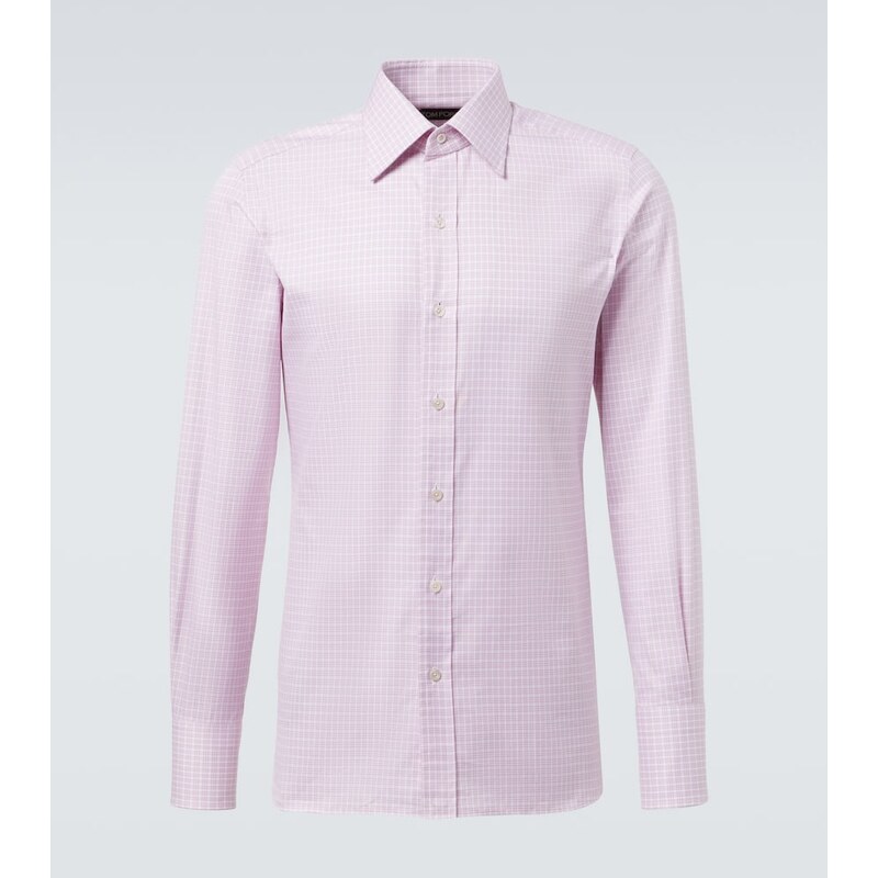 Tom Ford Checked cotton poplin shirt