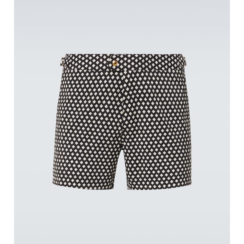Tom Ford Checked swim trunks