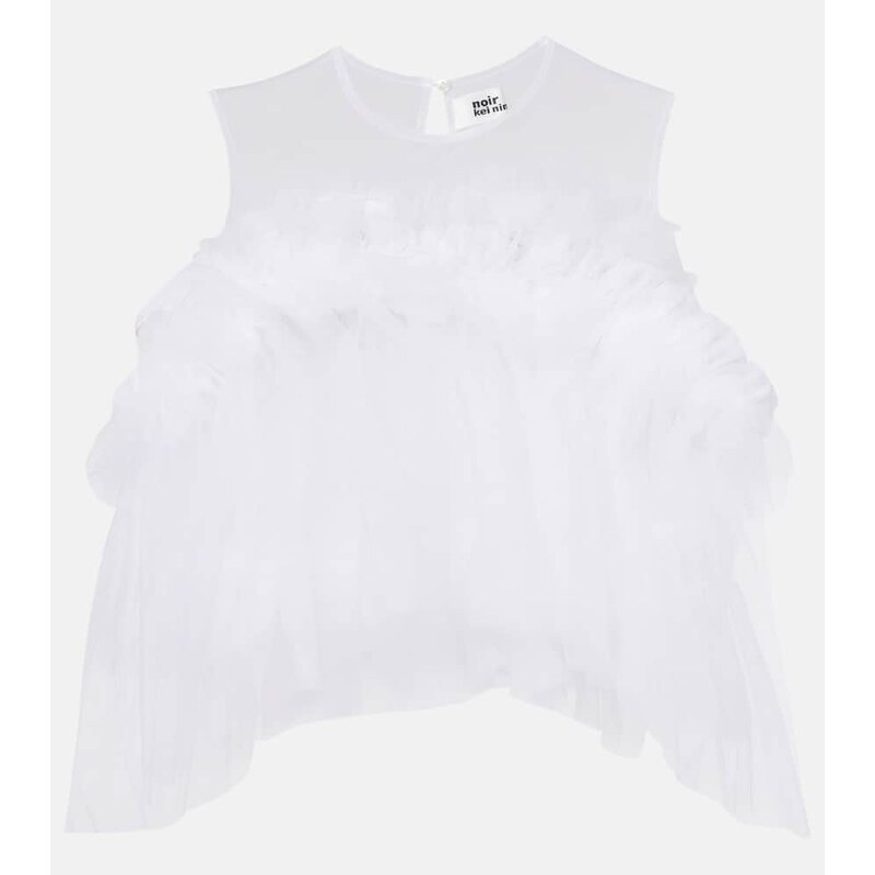Noir Kei Ninomiya Ruffled tulle top