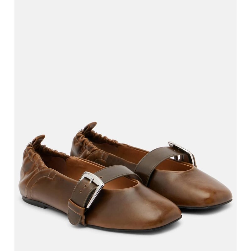 Ganni Butterfly Mary Jane flats