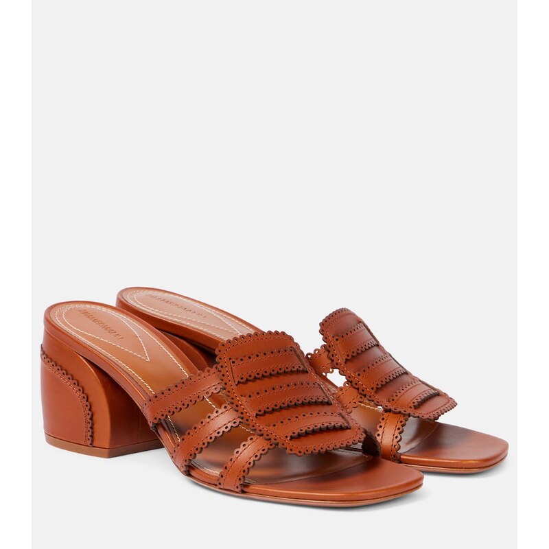 Zimmermann Goldie 65 leather mules