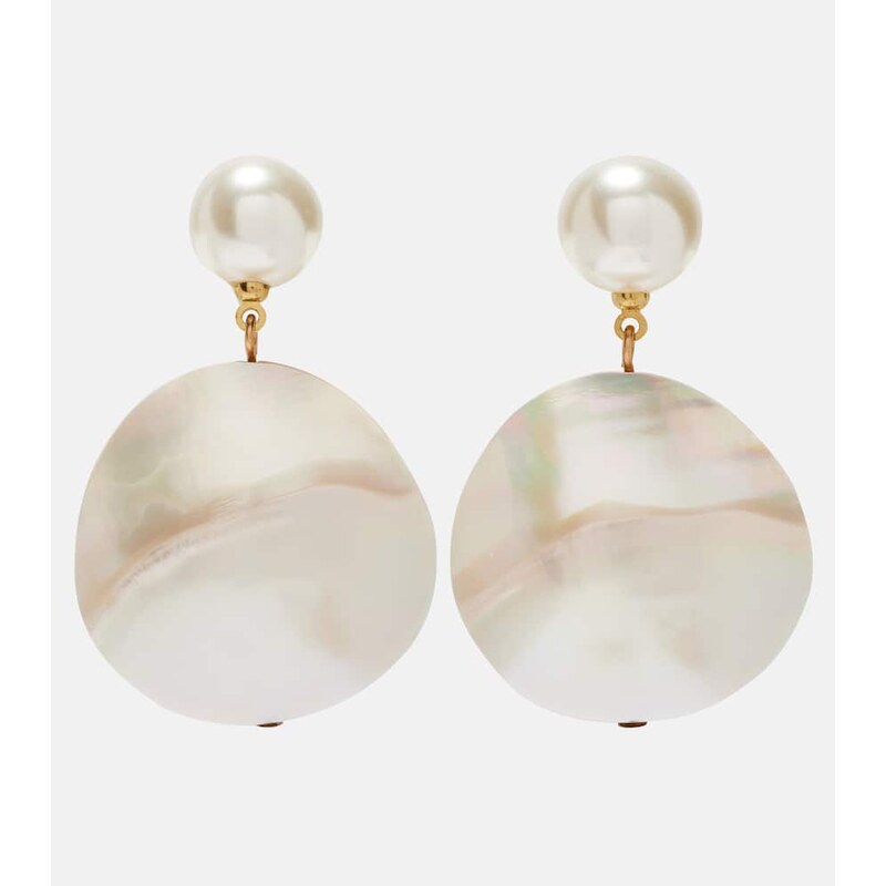 Jennifer Behr Nerine mother-of-pearl drop earrings