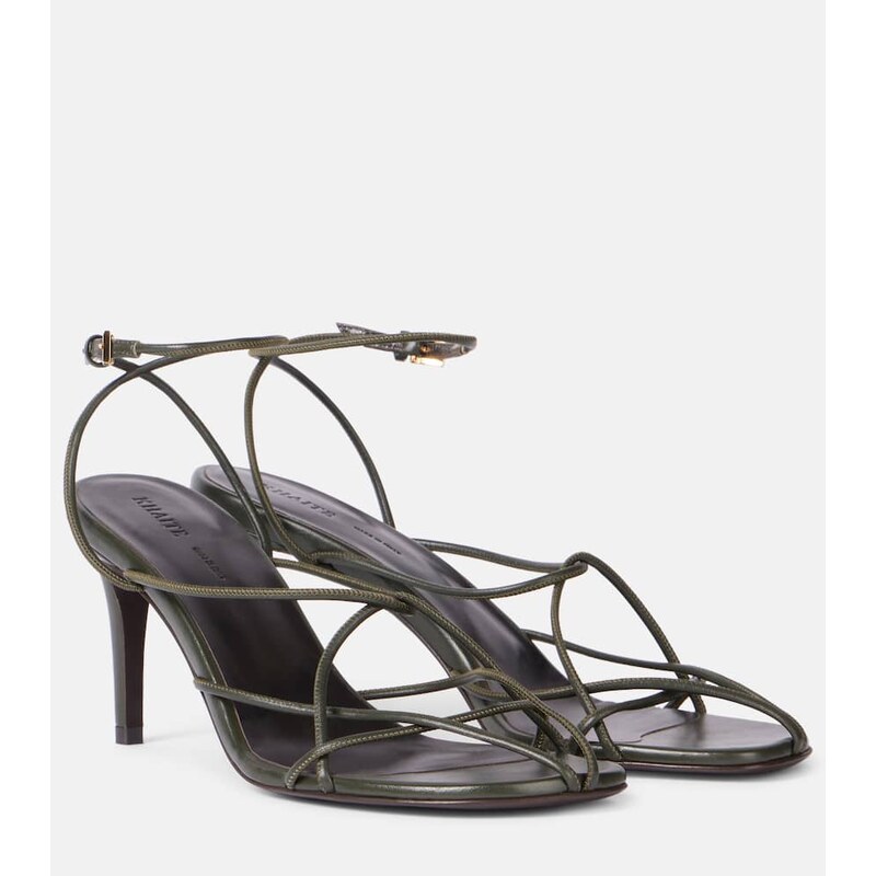 Khaite Loulou 75 leather sandals