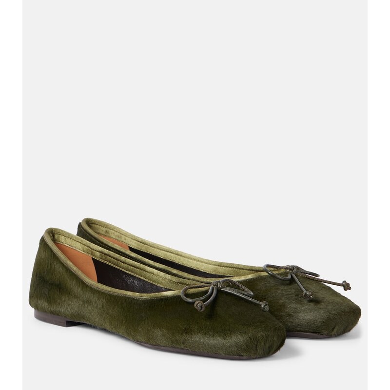 Khaite Charlotte calf hair ballet flats